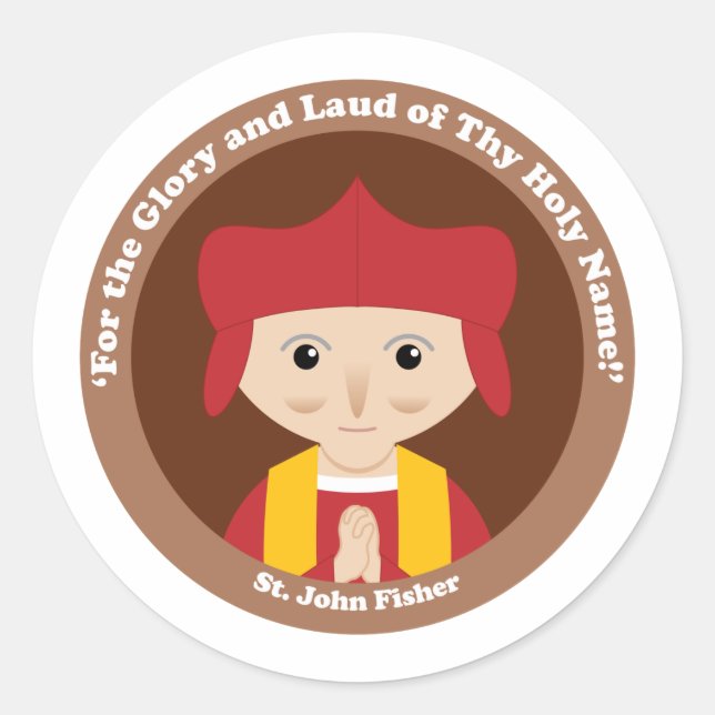 St. John Fisher Classic Round Sticker (Front)