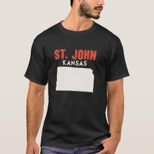 St John Kansas USA State America Travel Kansan T-Shirt