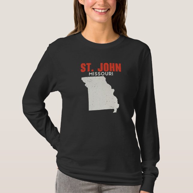 St John Missouri USA State America Travel Missouri T-Shirt (Front)