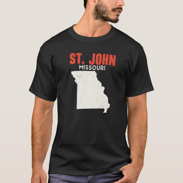 St John Missouri USA State America Travel Missouri T-Shirt (Front)