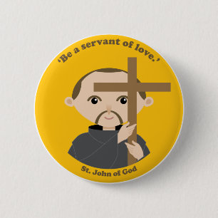 St. John of God 6 Cm Round Badge