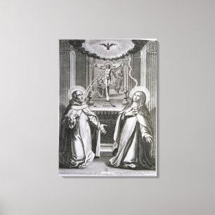 St. John of the Cross and St. Theresa of Avila Canvas Print