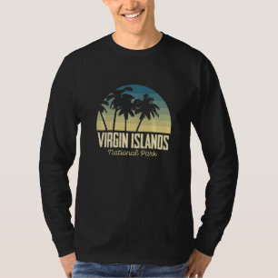 St. John Palm trees National Park Virgin Islands S T-Shirt