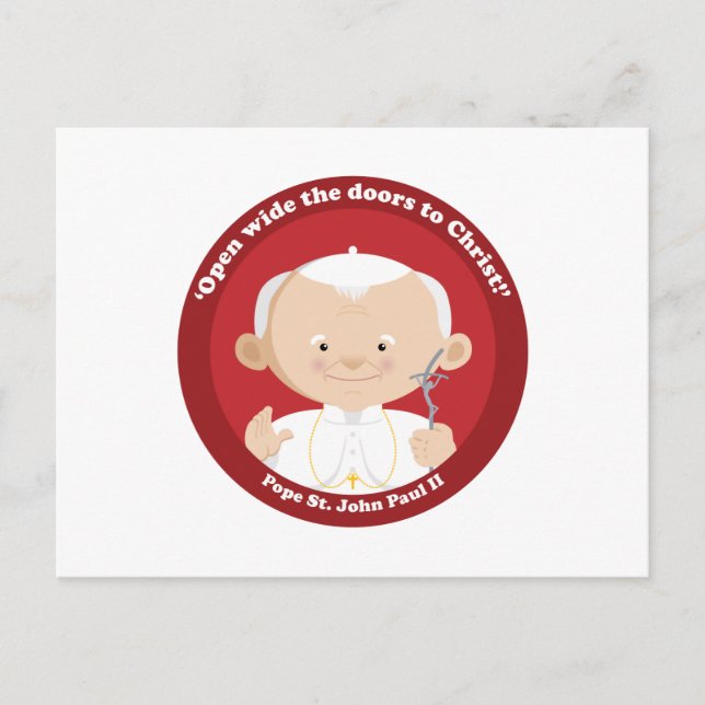 St John Paul II Postcard (Front)