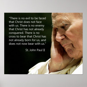 St. John Paul II Quotes Poster