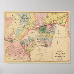 St John, Portland, NB Poster