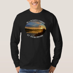 St John River Allagash Maine Sunrise Premium T-Shirt
