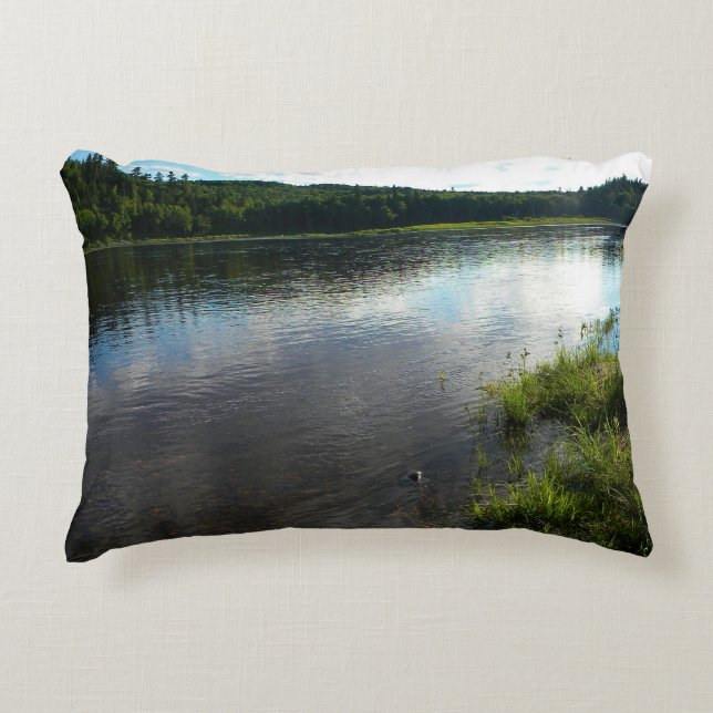 St. John River in Allagash, Maine Decorative Cushion (Front)
