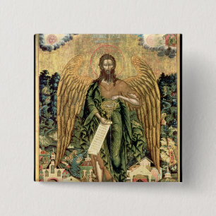 St. John the Baptist, Angel of the Wilderness 15 Cm Square Badge