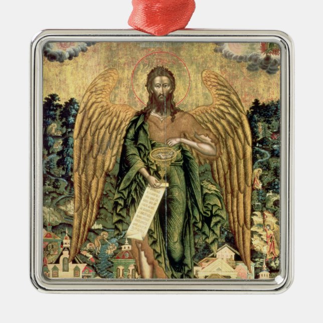 St. John the Baptist, Angel of the Wilderness Metal Tree Decoration (Front)