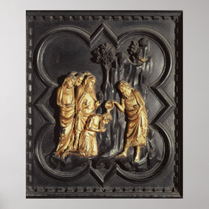St. John the Baptist baptising in the River Poster