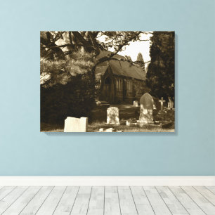 St John the Baptist Church, Rogerstone Canvas Print