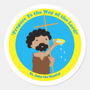 St. John the Baptist Classic Round Sticker