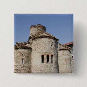 St. John the Baptist cruciform church 2 15 Cm Square Badge