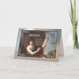 St. John the Baptist Feast Day Old World Frame Card