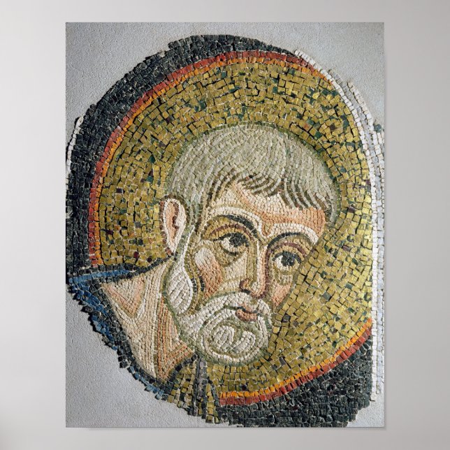 St. John the Baptist: Fragment of a mosaic Poster (Front)