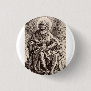 St. John the Baptist Holding the Lamb 3 Cm Round Badge