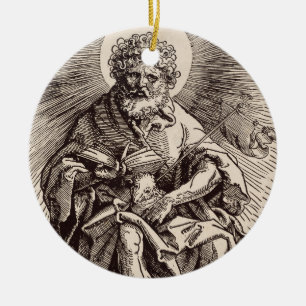 St. John the Baptist Holding the Lamb Ceramic Tree Decoration