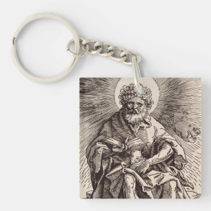 St. John the Baptist Holding the Lamb  Key Ring