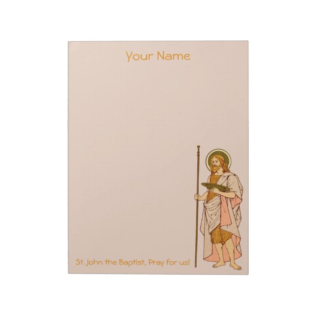 St. John the Baptist (RLS 06) 8.5"x11" Notepad (Rotated)
