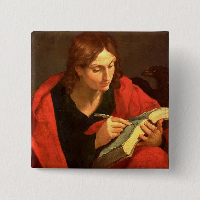 St. John the Evangelist 15 Cm Square Badge (Front)