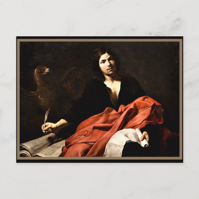 St. John the Evangelist, fine art painting Postcard (Front)