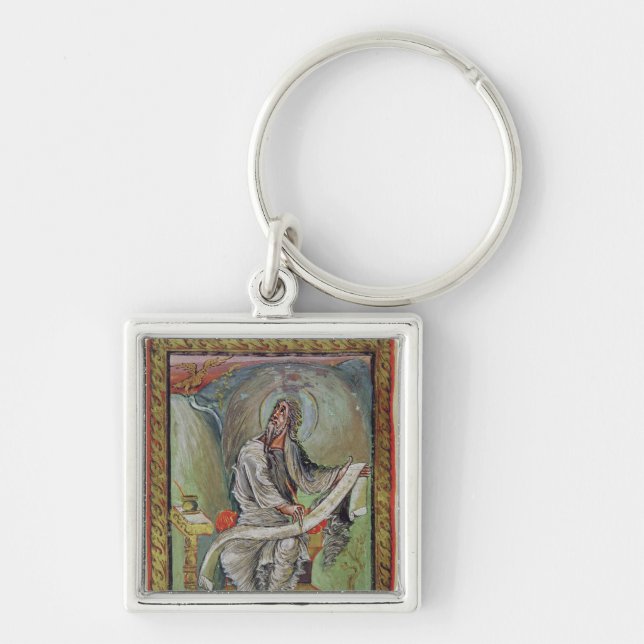 St. John the Evangelist, from the Ebbo Gospels Key Ring (Front)