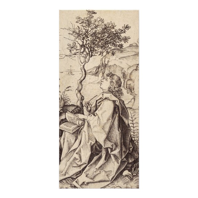 St John the Evangelist on Patmos Rack Card (Front)