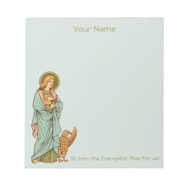 St. John the Evangelist (RLS 07) 5.5"x6" Notepad (Front)