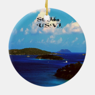St.John U.S.V.I. Ceramic Tree Decoration
