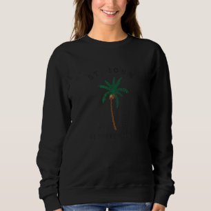 St John Us Virgin Islands Colourful Palm Tree Retr Sweatshirt
