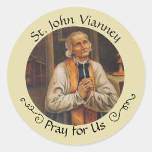 St. John Vianney Feast Aug 4 Classic Round Sticker