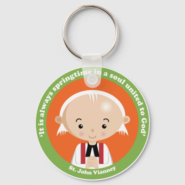 St. John Vianney Key Ring (Front)