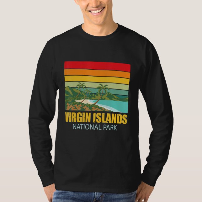 St John Virgin Islands National Park Souvenir Camp T-Shirt (Front)