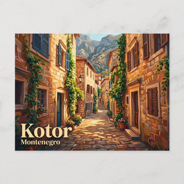 St. John's Alley Montenegro Postcard (Front)