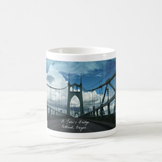 St. John's Bridge, Portland, Oregon Coffee Mug (Center)