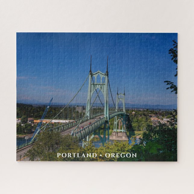 St Johns Bridge | Portland Oregon Jigsaw Puzzle (Horizontal)