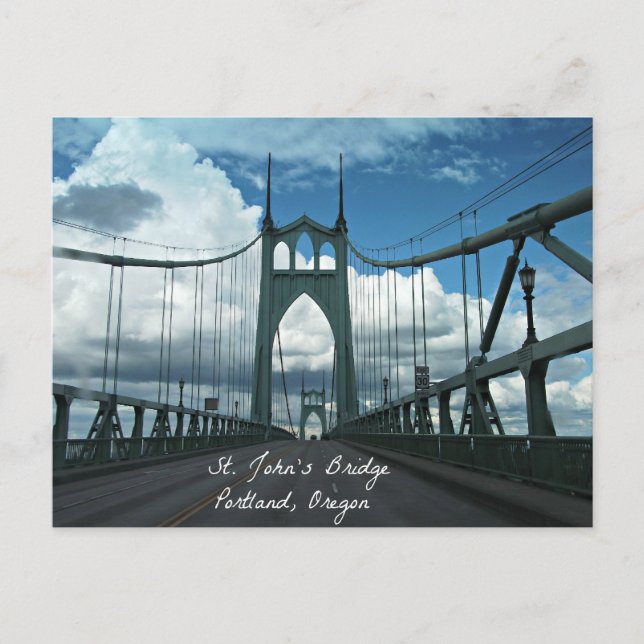 St. John's Bridge, Portland, Oregon Postcard (Front)