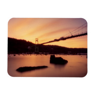 St Johns Bridge Sunset Magnet