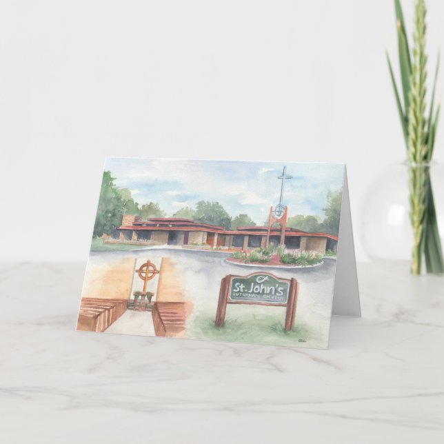 St. John's Church Evansville, WI - 5x7 Card (Front)