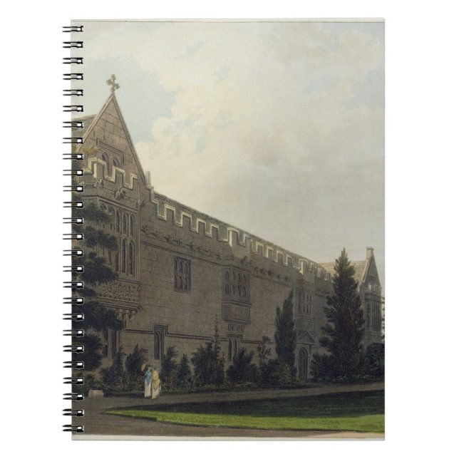 St. John's College seen from the garden, illustrat Notebook (Front)