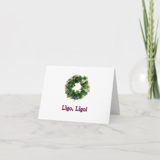 St Johns Day greeting card