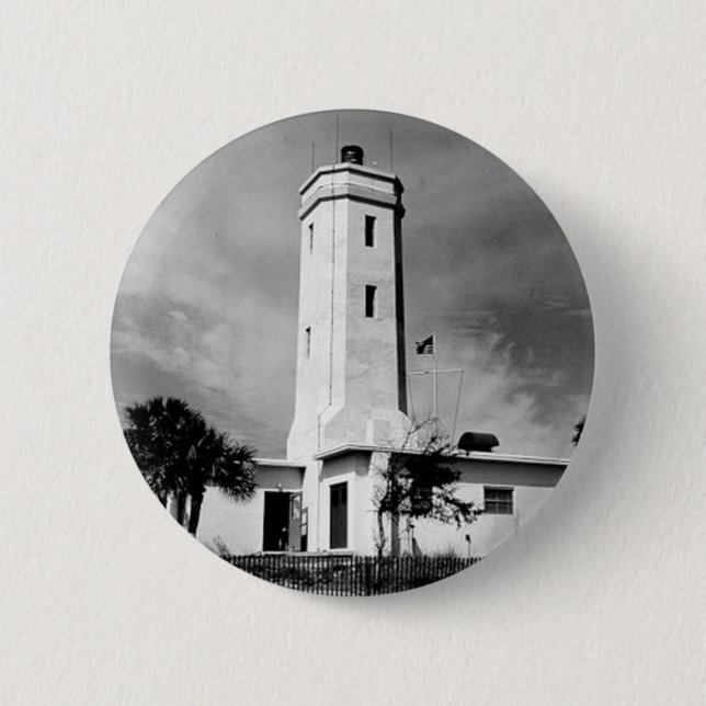 St Johns Lighthouse 6 Cm Round Badge (Front)