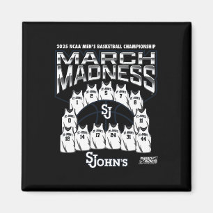 St. John's March Madness 2025 Men's Sketll Nil Magnet