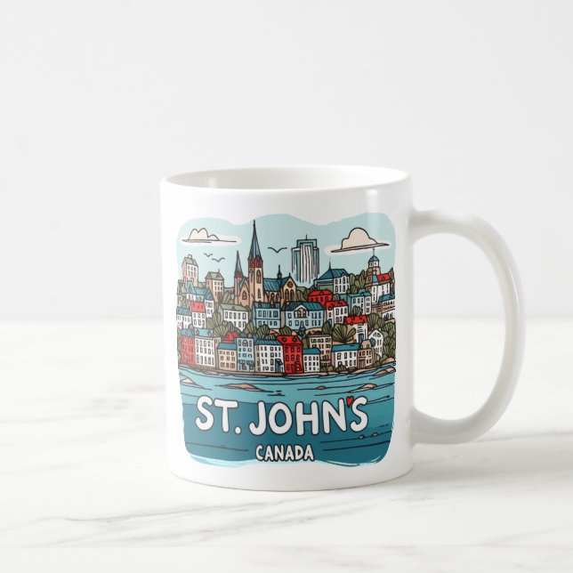 St. John's Newfoundland Canada  Coffee Mug (Right)