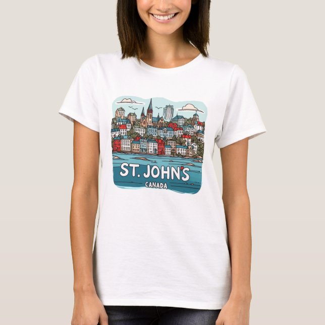 St. John's Newfoundland Canada  T-Shirt (Front)