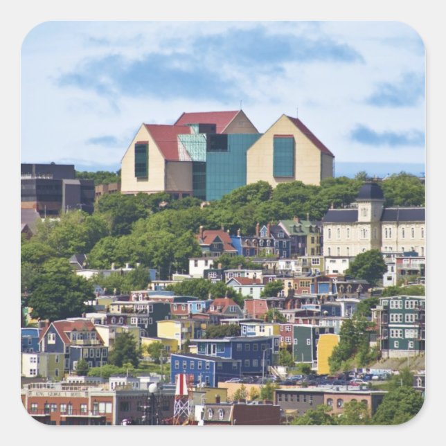 St. John's, Newfoundland, Canada, the 2 Square Sticker (Front)