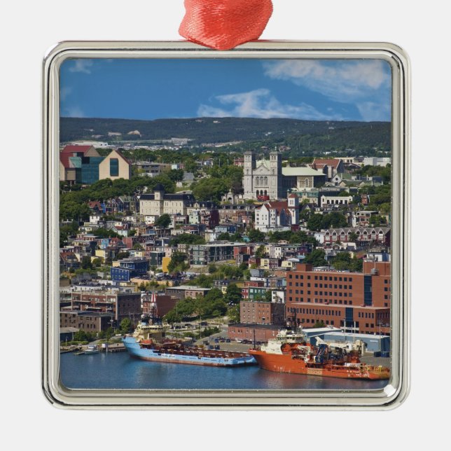 St. John's, Newfoundland, Canada, the coastline Metal Tree Decoration (Front)