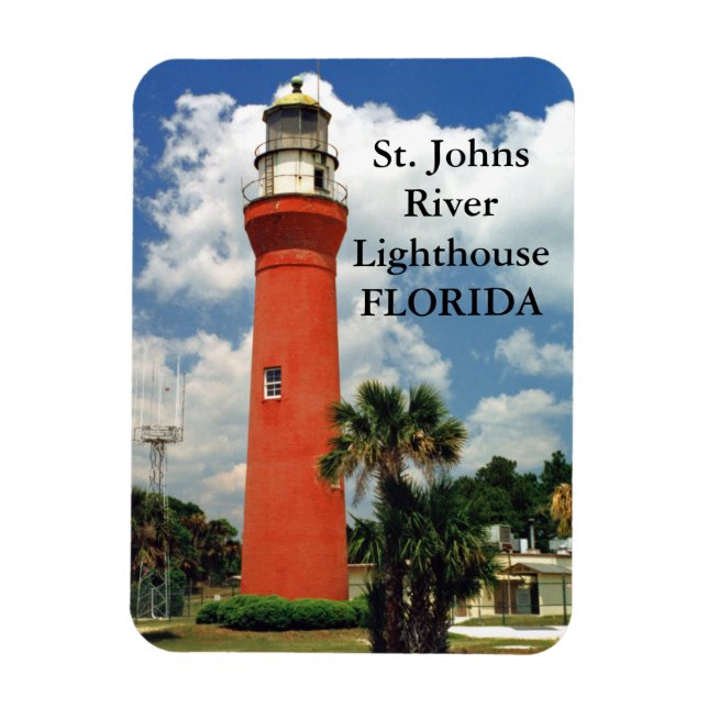 St. Johns River Lighthouse, Florida Magnet (Vertical)