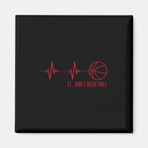 St. John's Sketll Heartbeat Shirt Magnet